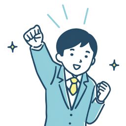 ガッツポーズをする中学生